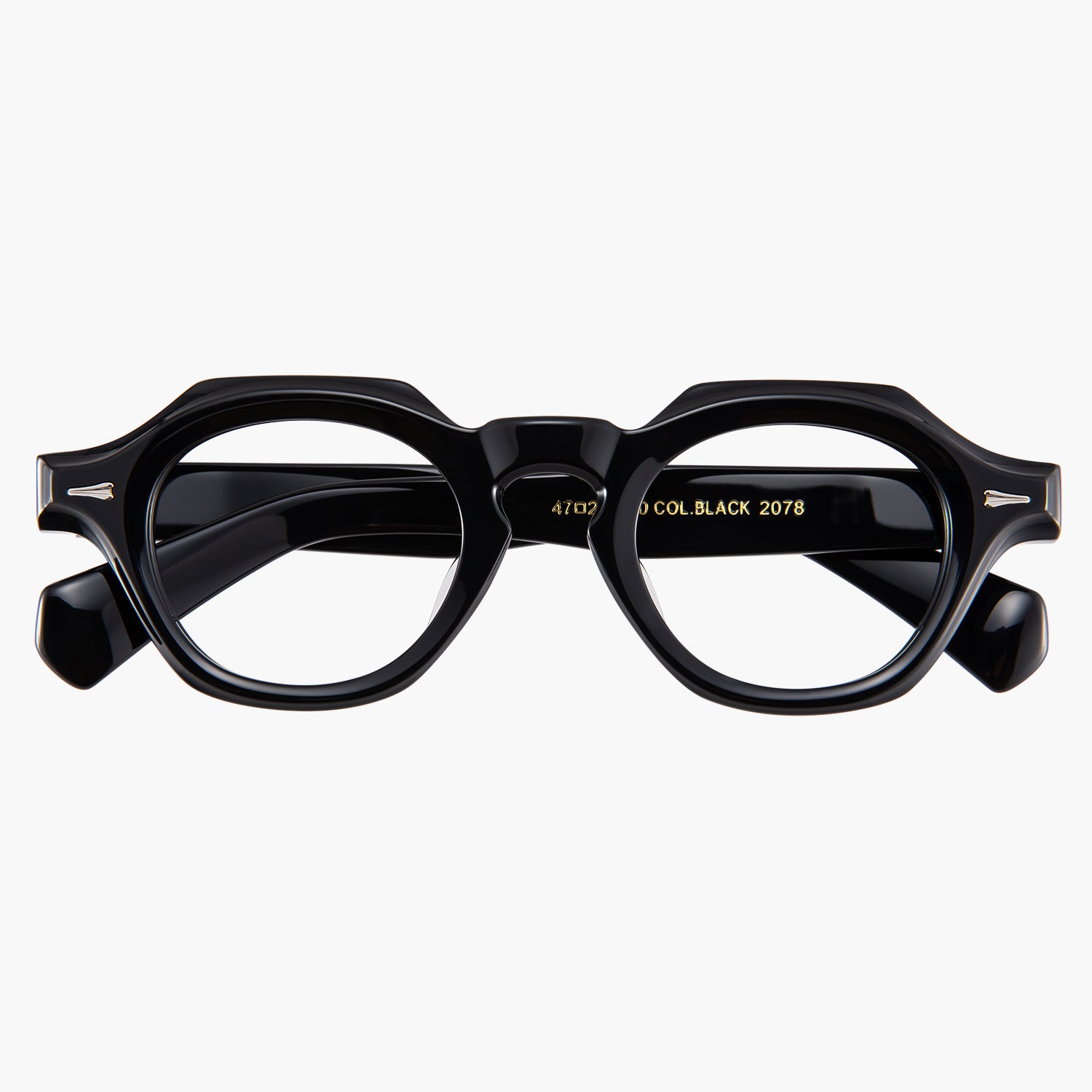Donahugh Round Prescription Glasses Black Frame Acetate Knox O