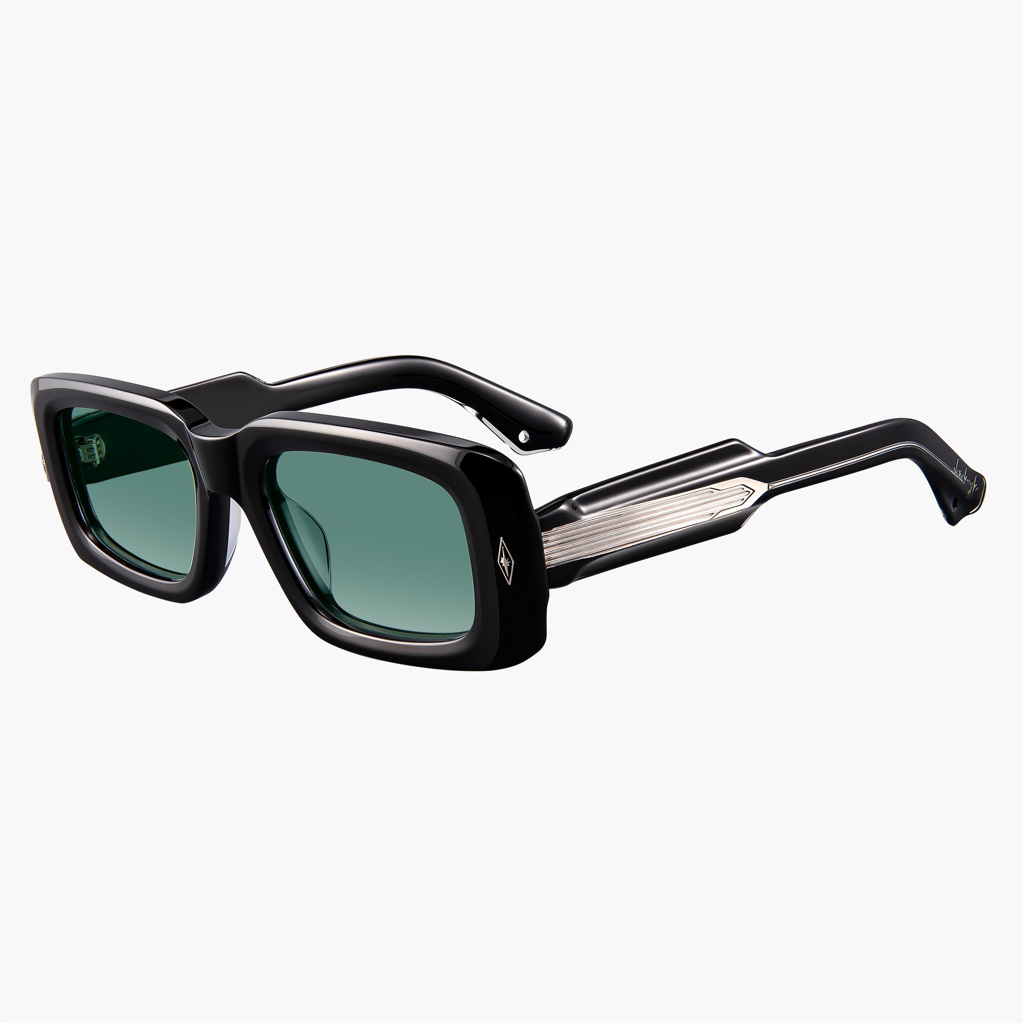 Donahugh Square Sunglasses Black Frame Acetate Jensen