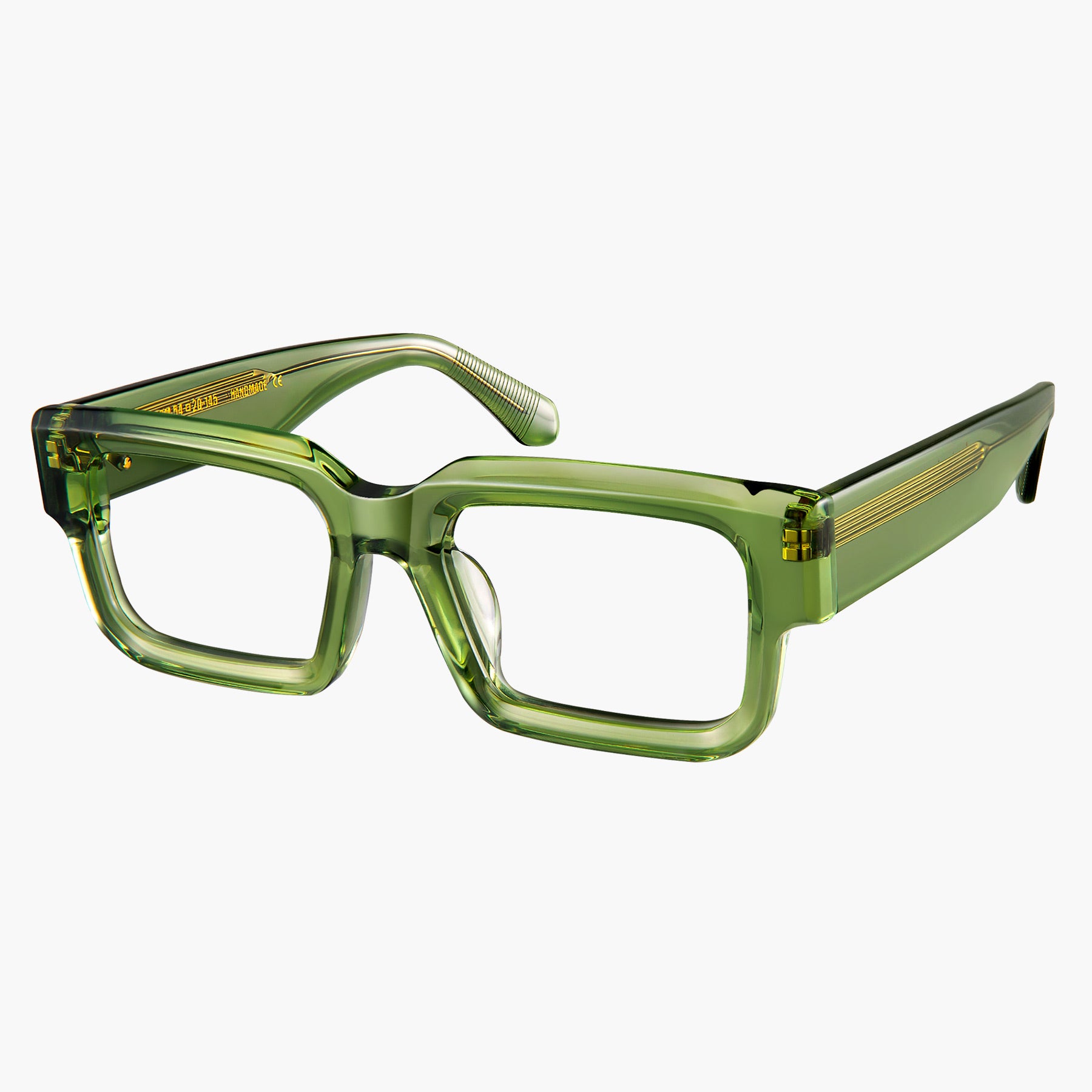 Donahugh Square Prescription Glasses Green Frame Acetate Storm O