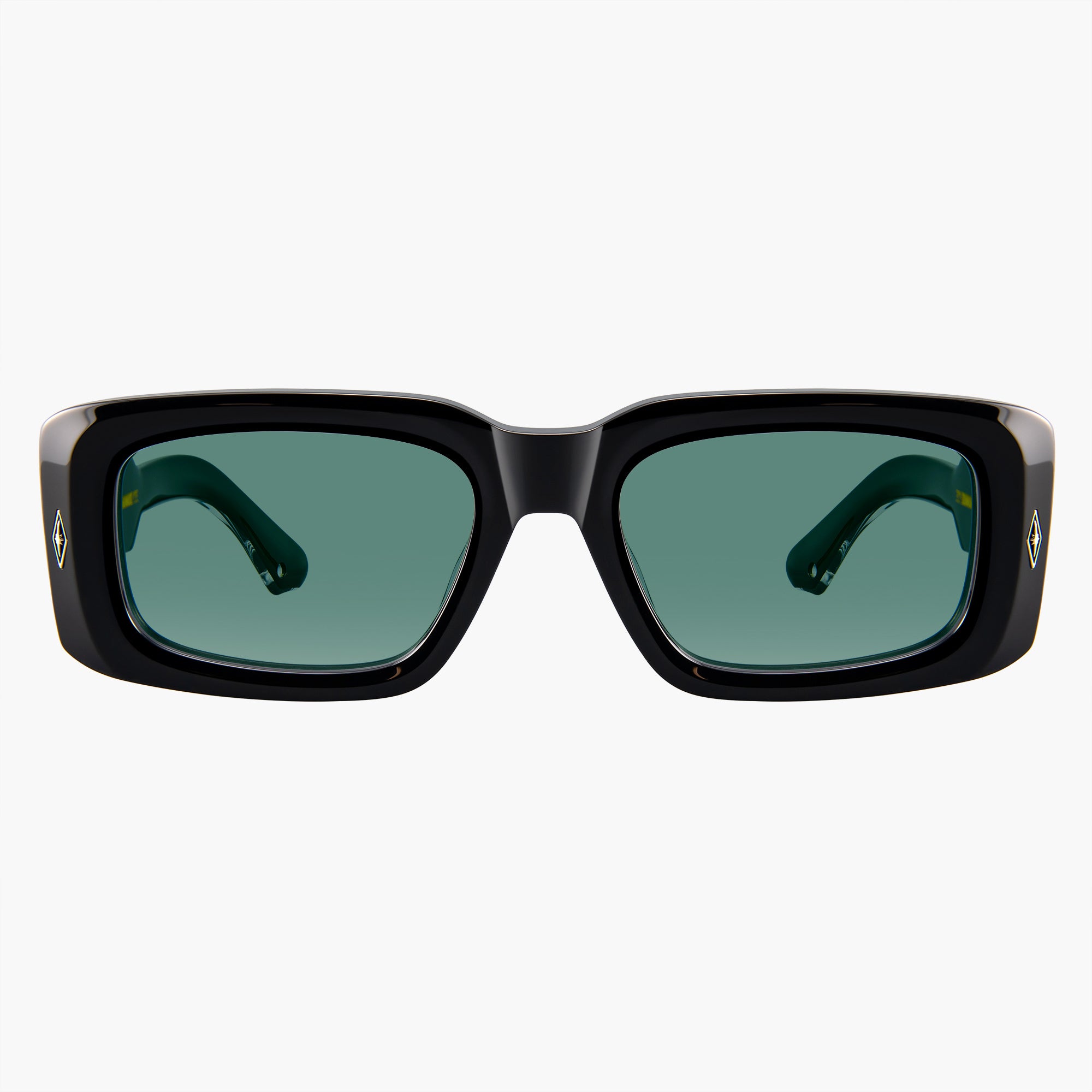 Donahugh Square Sunglasses Black Frame Acetate Jensen