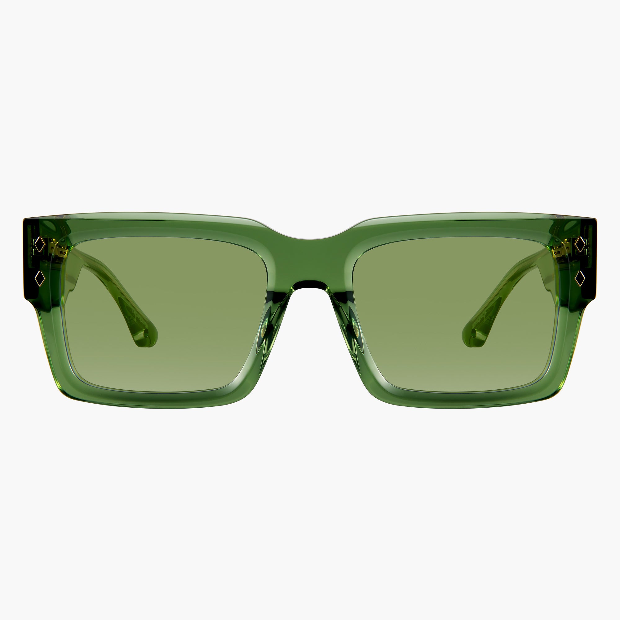 Donahugh Square Sunglasses Green Frame Acetate Daxton