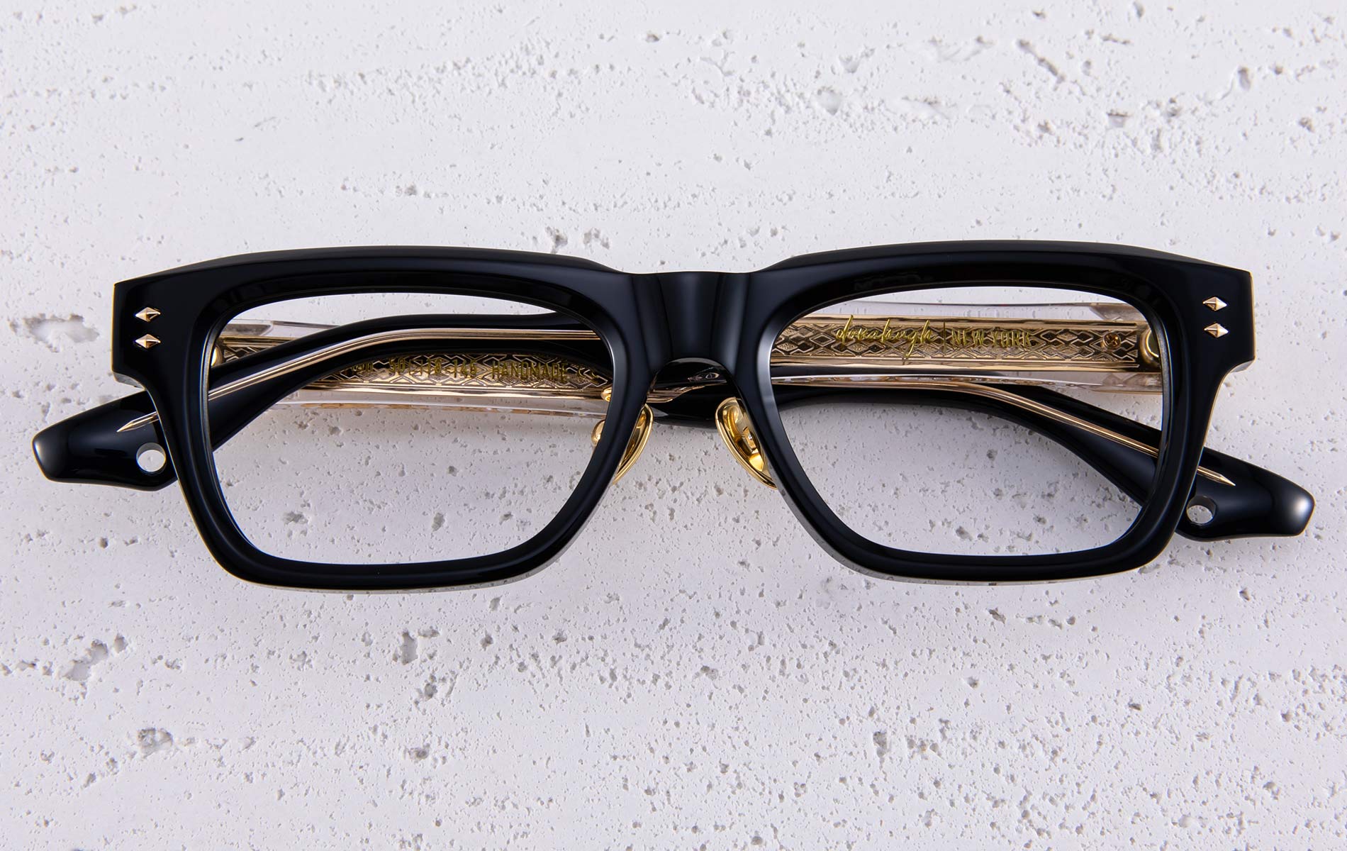 Donahugh Square Prescription Glasses Black Frame Acetate Brian O