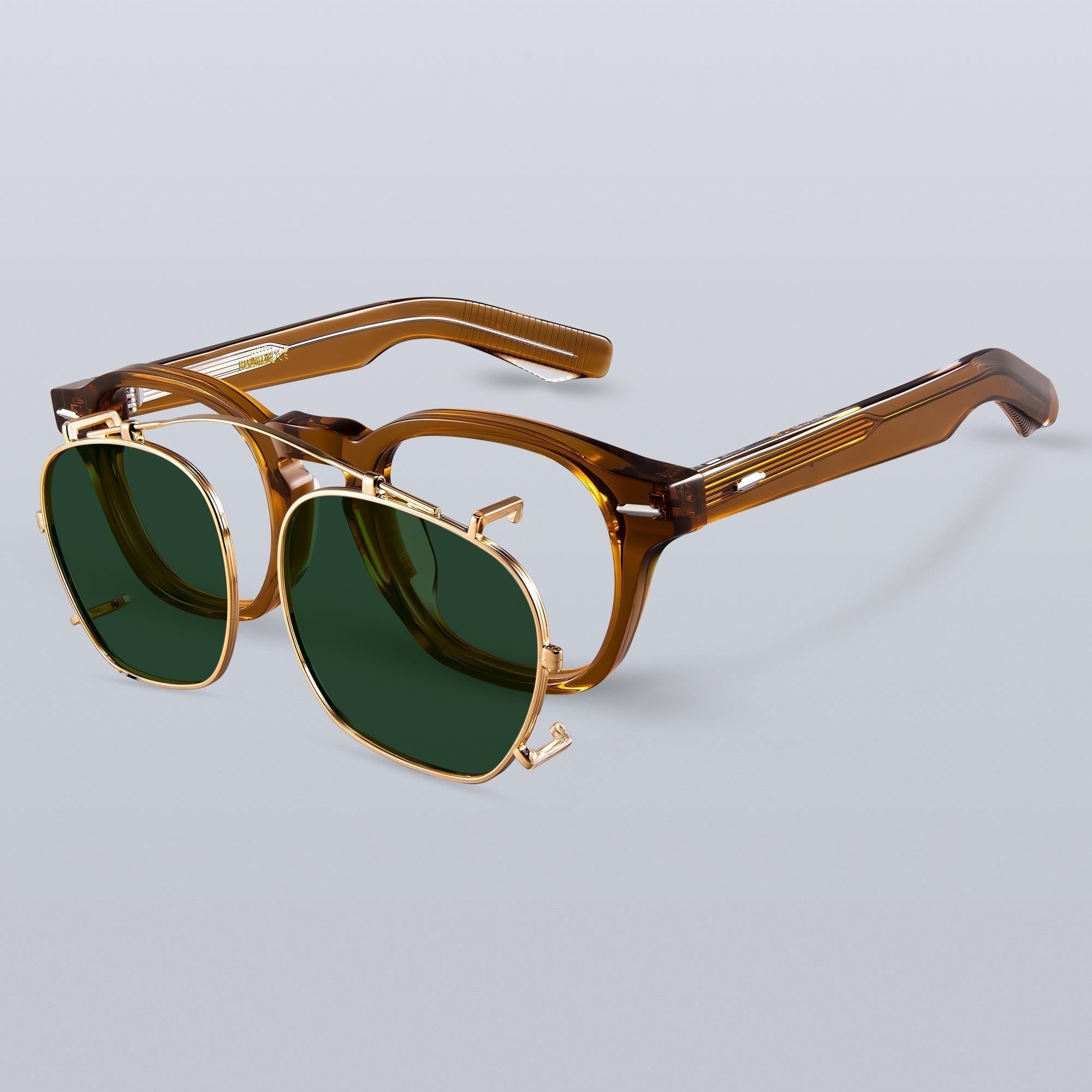 Donahugh Round Sunglasses Brown Frame Acetate Metal Bennett Donahugh Round Sunglasses Brown Frame Acetate Metal Bennett