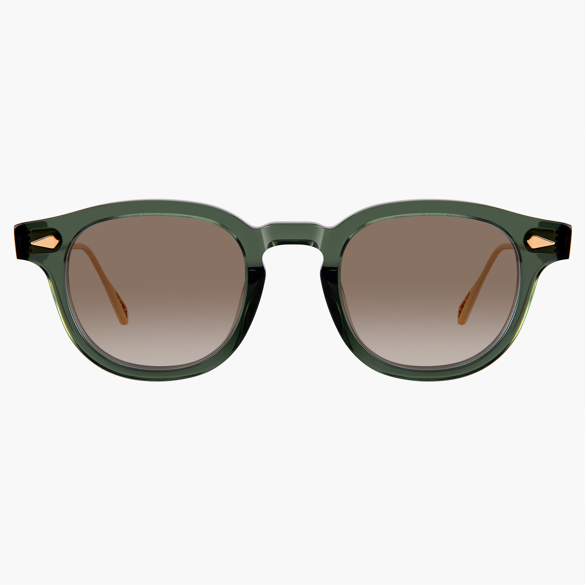 Donahugh Round Sunglasses Green Frame Acetate Phoenix