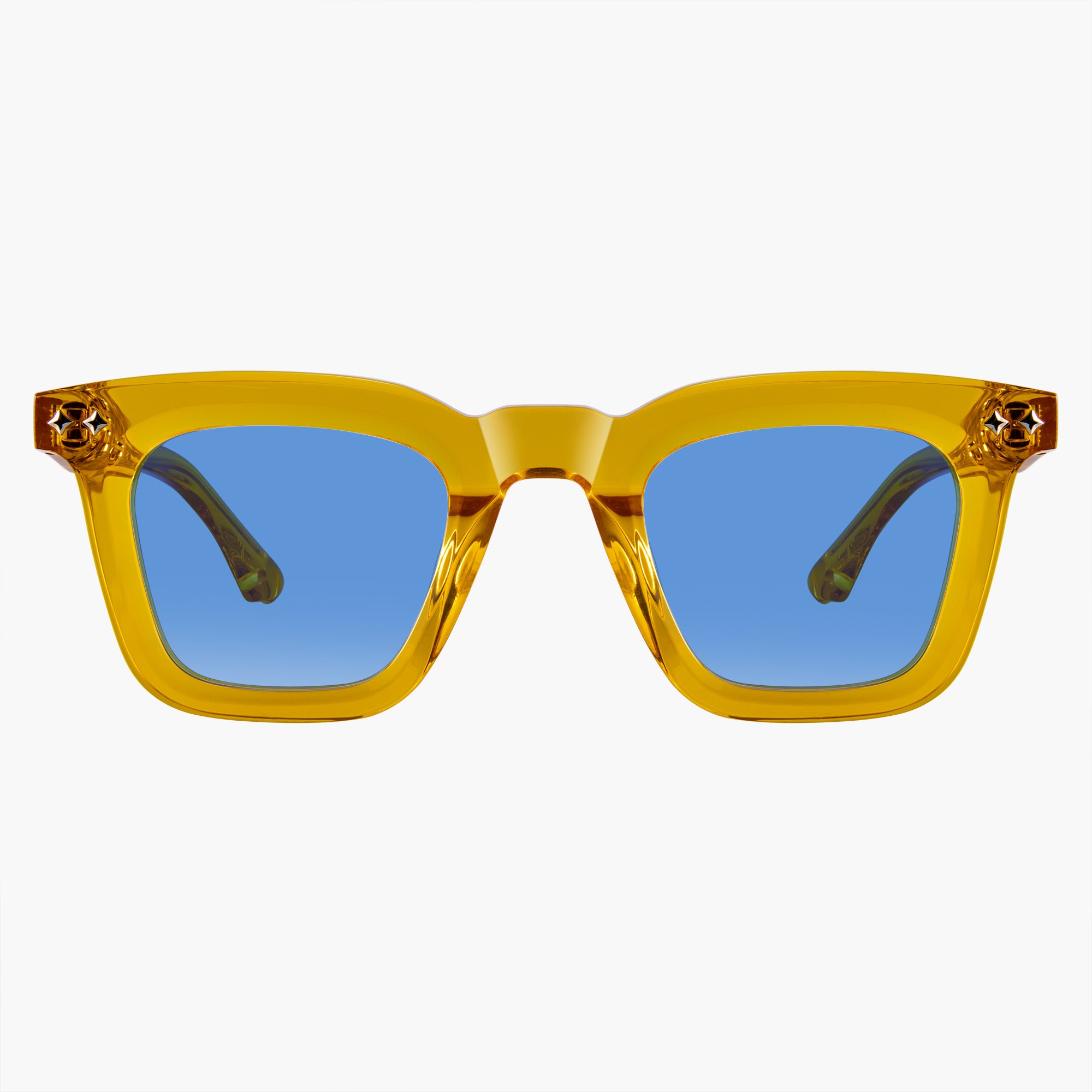 Donahugh Square Sunglasses Yellow Frame Acetate Axton