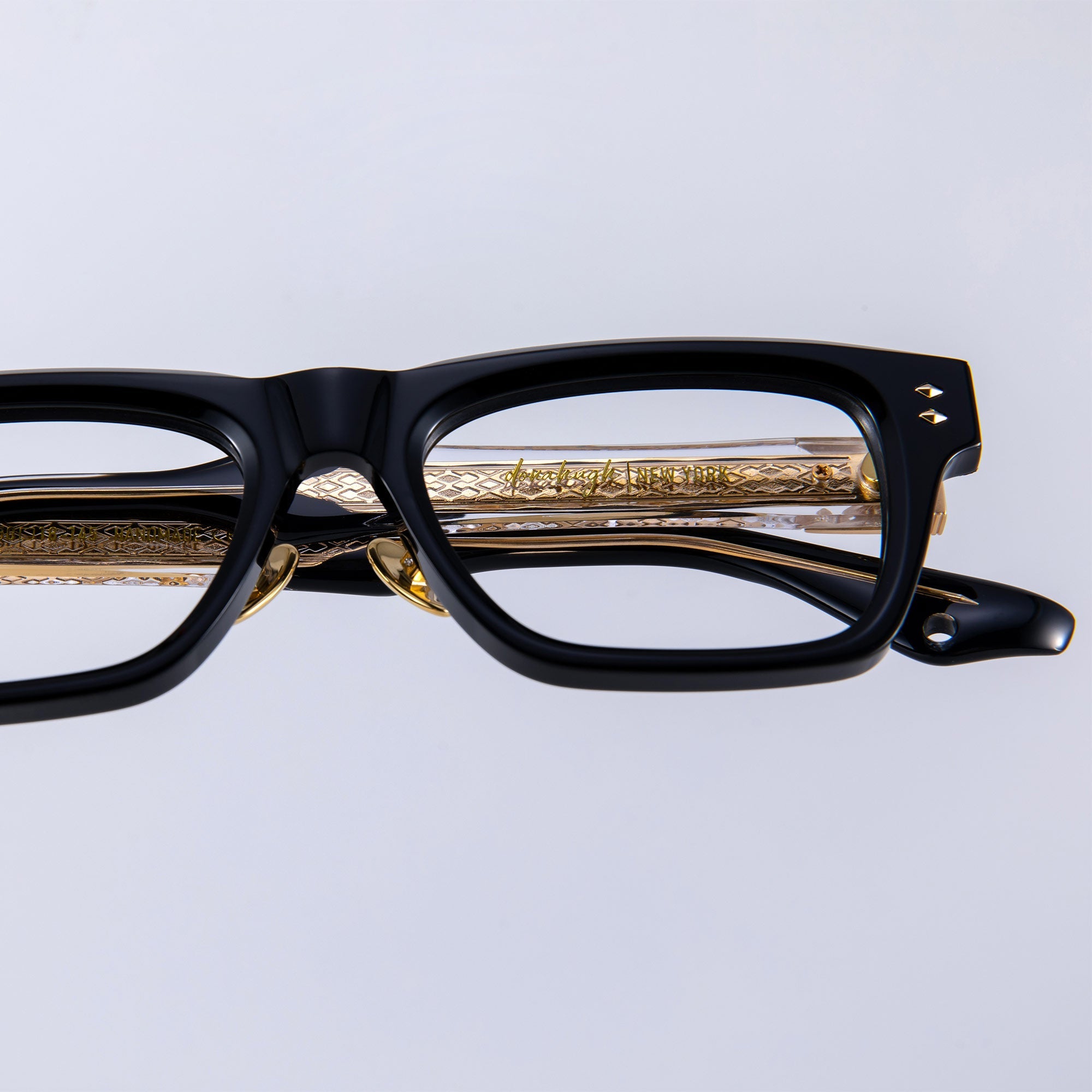 Donahugh Square Prescription Glasses Black Frame Acetate Brian O