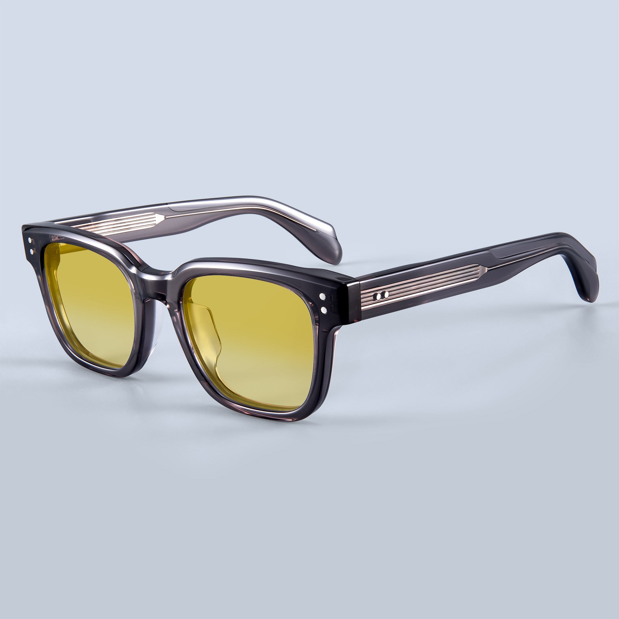 クレムドアン Donahugh Square Sunglasses Grey Frame Acetate Holden