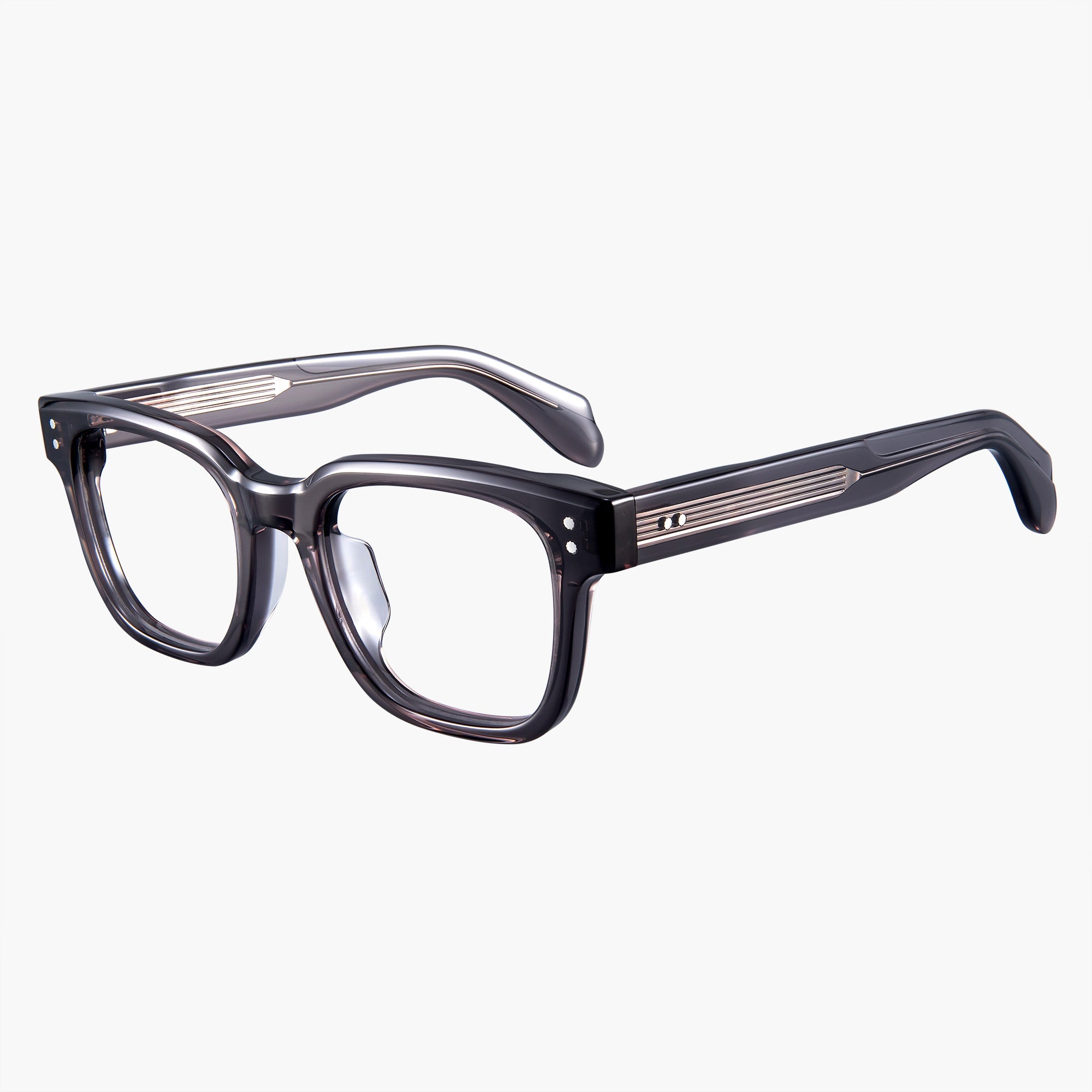 Donahugh Square Prescription Glasses Grey Frame Acetate Holden O