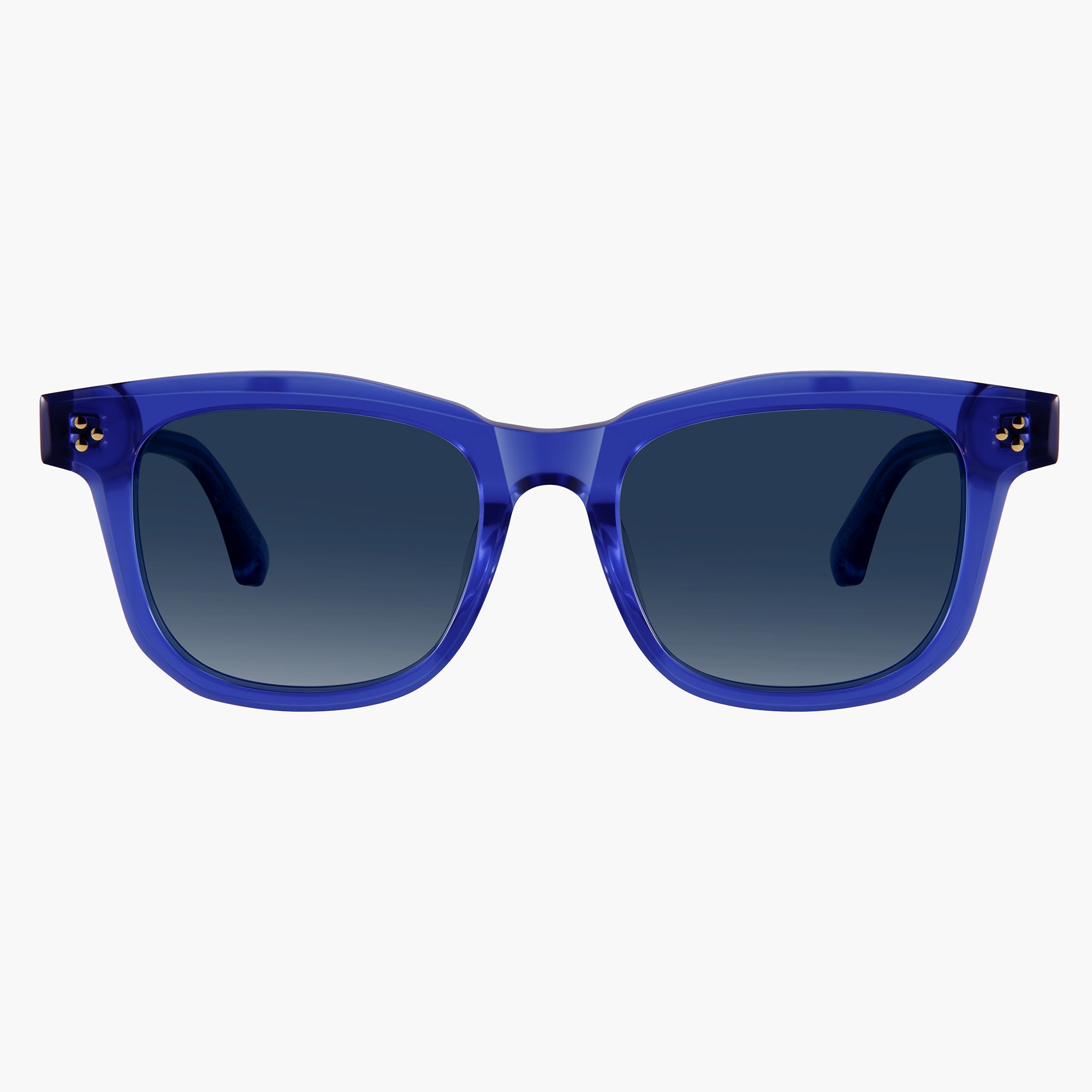 Donahugh Square Sunglasses Blue Frame Acetate Lsaac