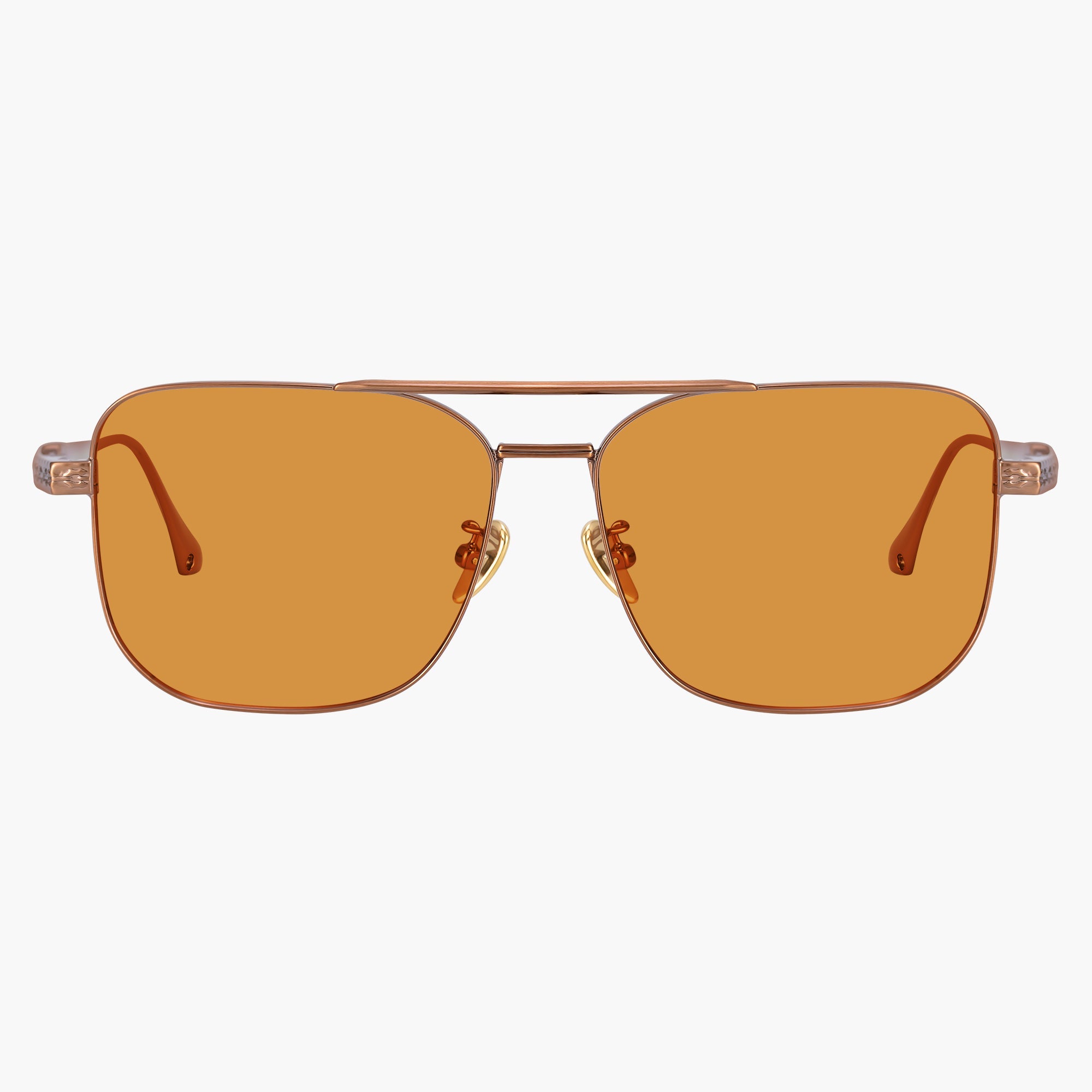 Donahugh Pilot Sunglasses Brown Frame Metal Mira