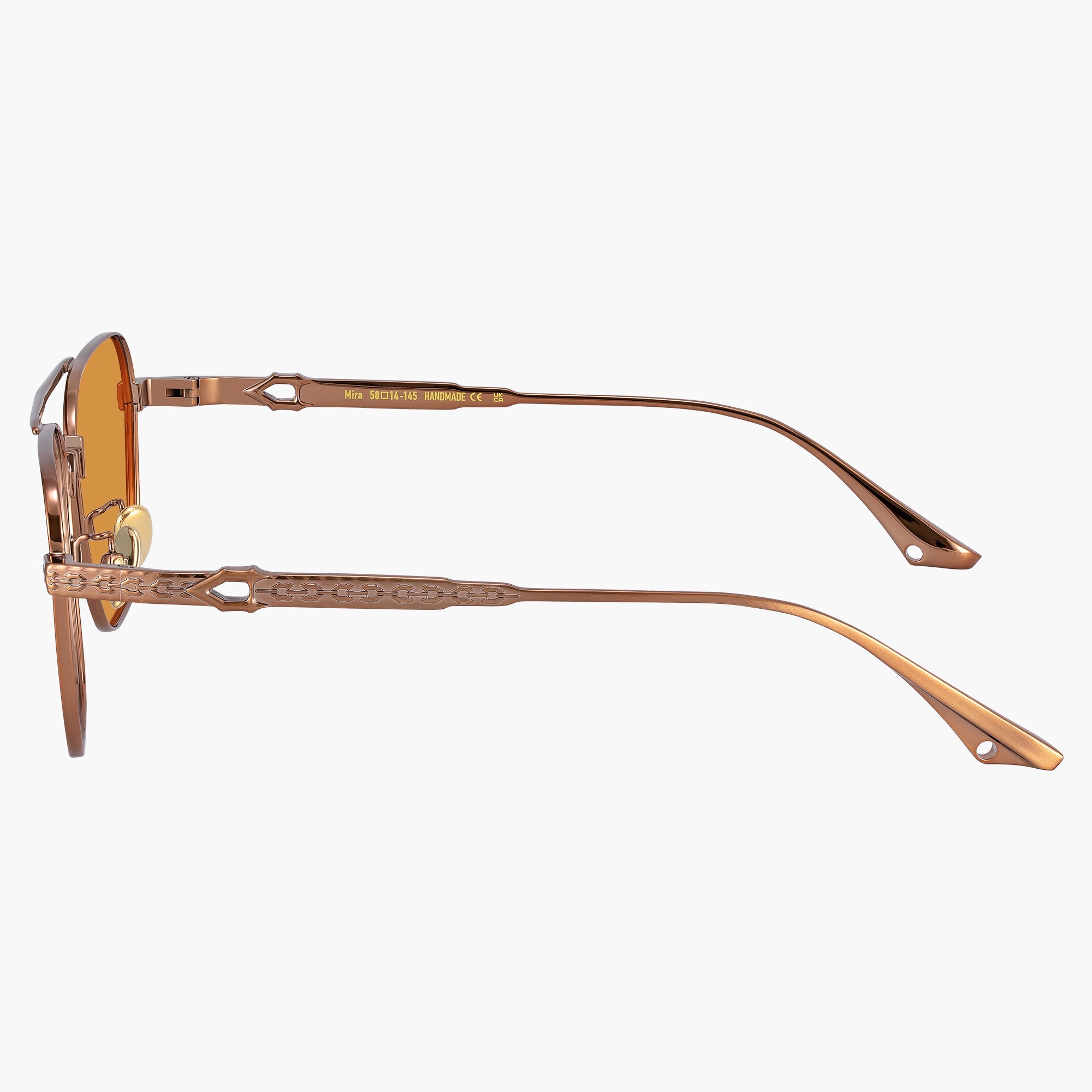 Donahugh Pilot Sunglasses Brown Frame Metal Mira
