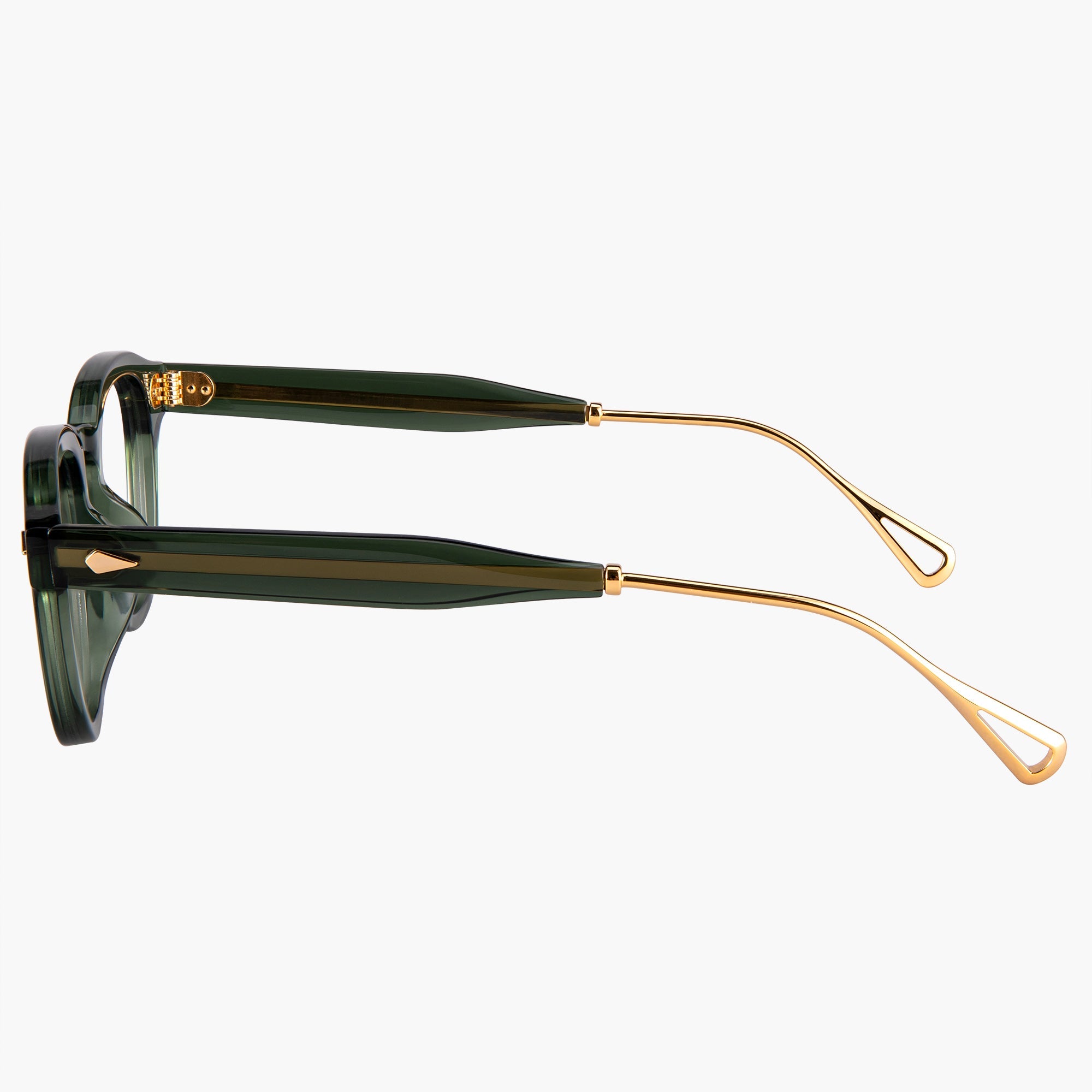 Donahugh Round Prescription Glasses Green Frame Acetate Phoenix O