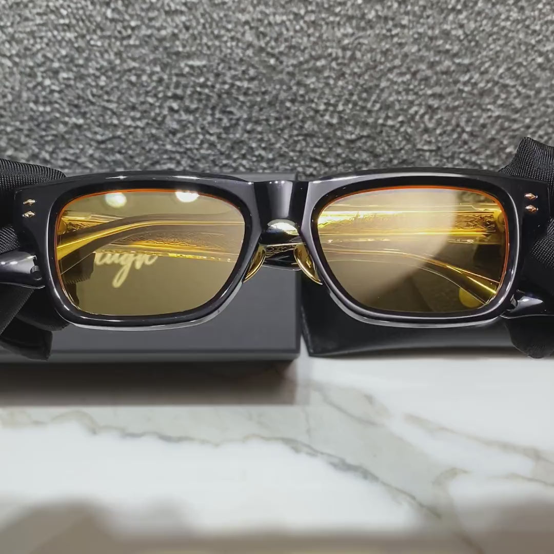 ブライアン　ありがとうございます！ Donahugh Square Prescription Glasses Black Frame Acetate Brian O