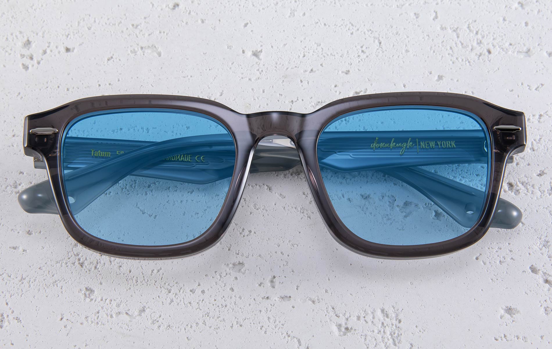 Donahugh Square Sunglasses Grey Frame Acetate Tatum