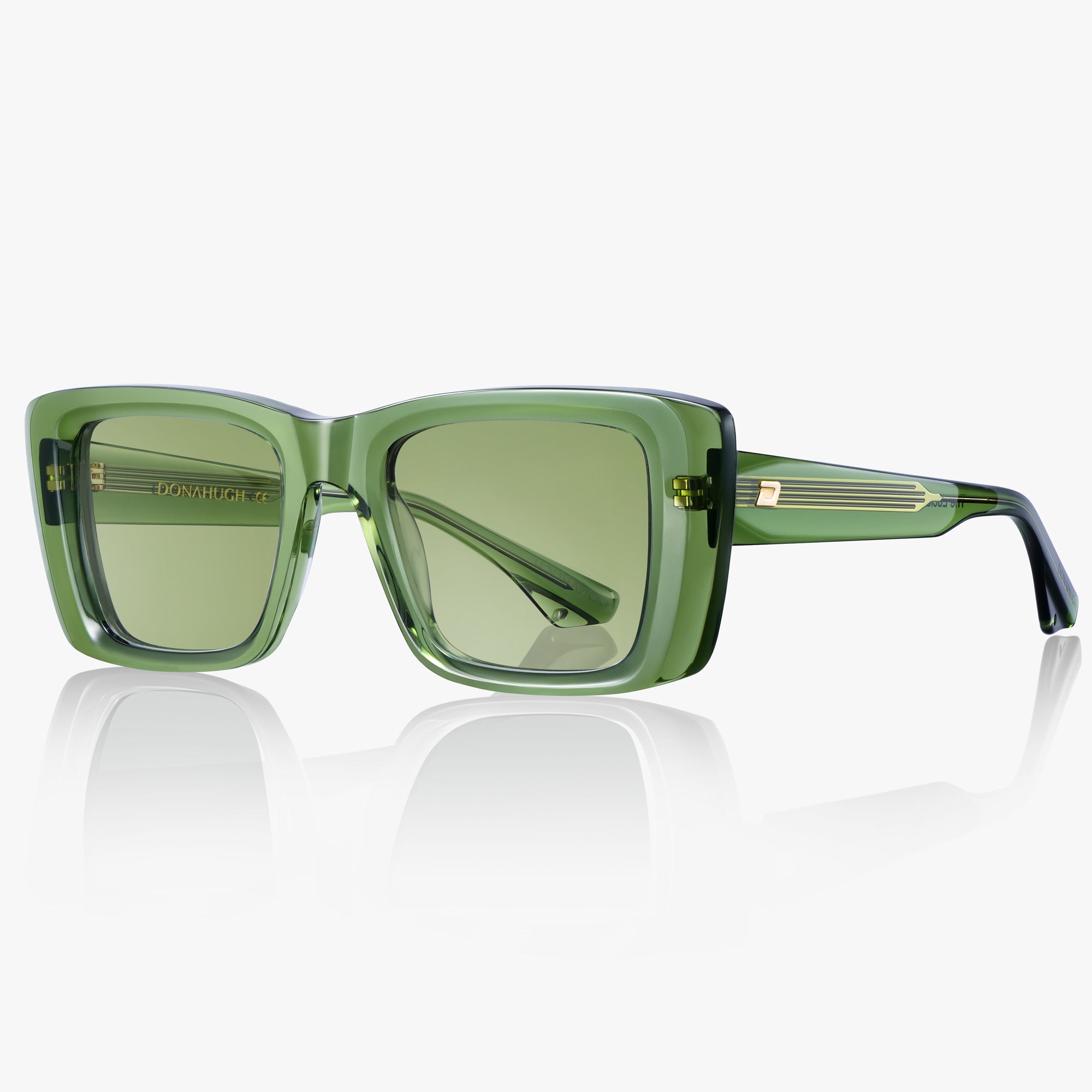 Donahugh Handmade Acetate Green Designer Sunglasses for men-Lucid Blur
